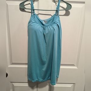 Flowy tank top with built in bra